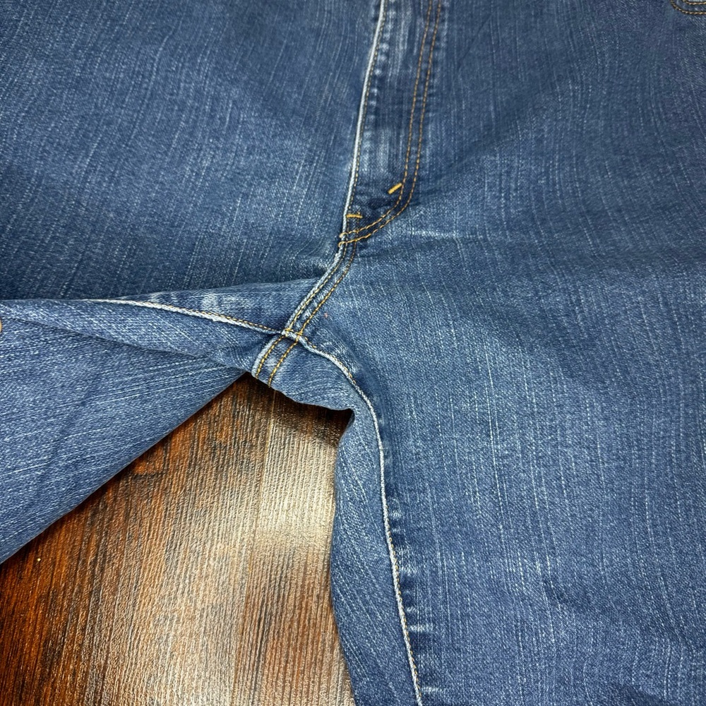 Levi’s 512 Classic Slim Stretch Tapered Blue High rise Denim Jeans 16 Short EUC - Picture 5 of 13